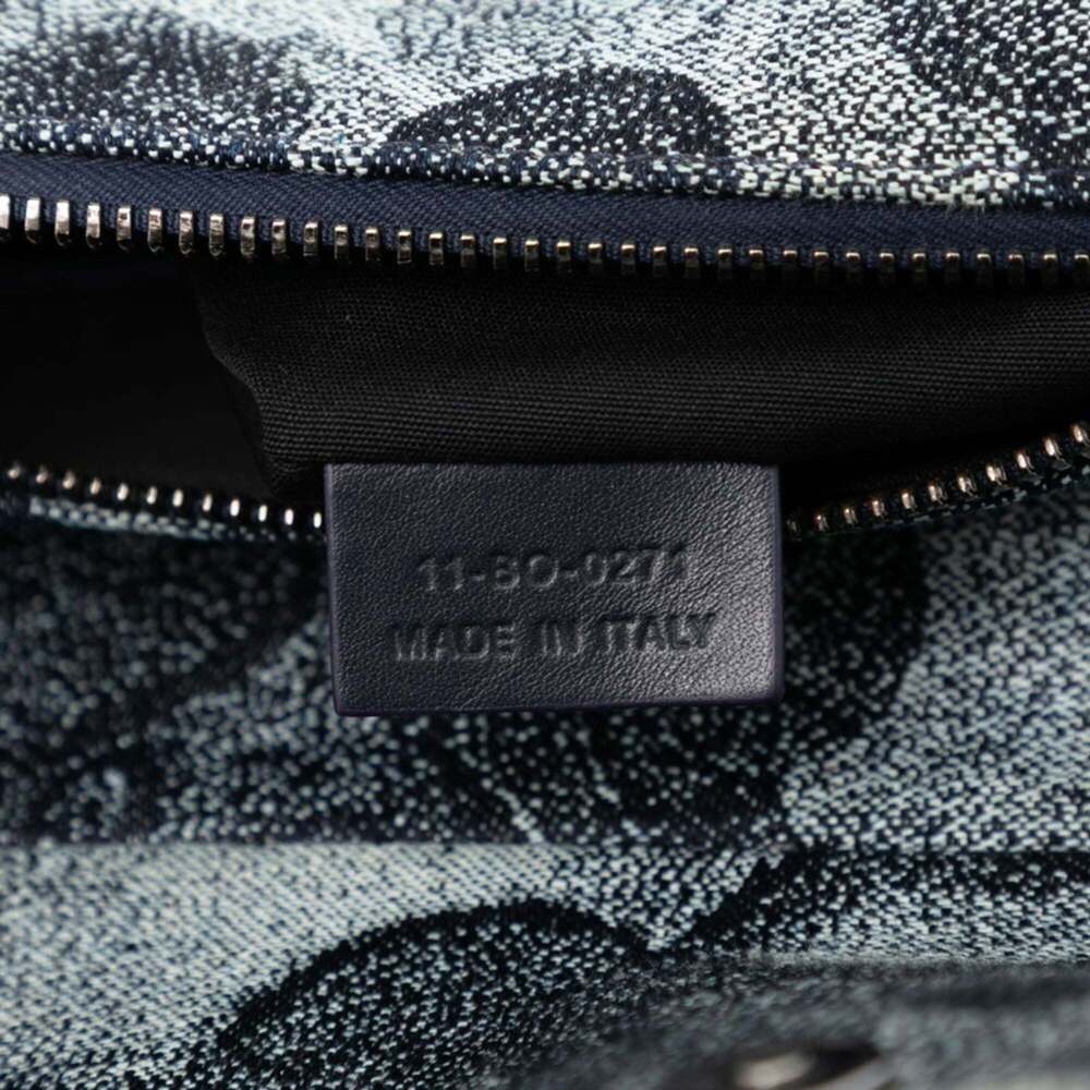 CHRISTIAN DIOR Blue Leather Shoulder Bag - Picture 6 of 6